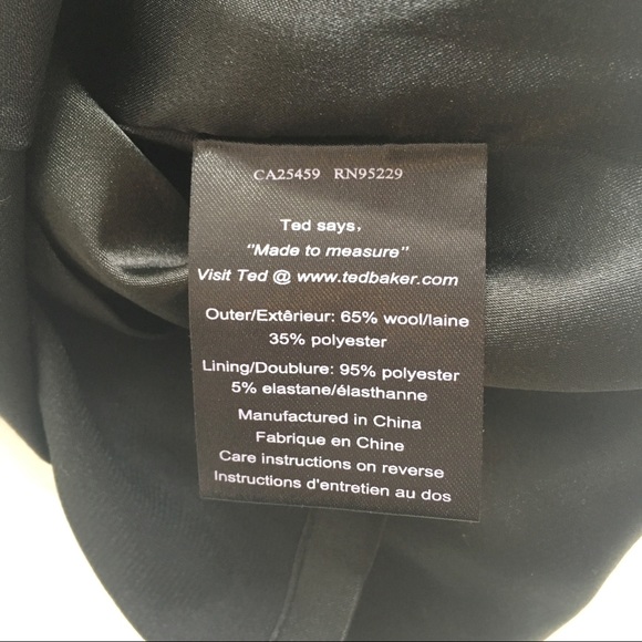 Black Pencil Skirt w Buttons by Ted Baker London - Picture 7 of 8